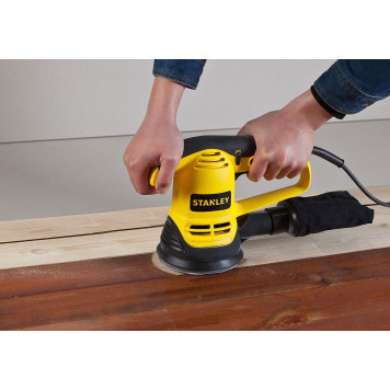 Шлифмашинка SRS480-RU эксцентриковая 125 мм, 480 Вт STАNLEY-2