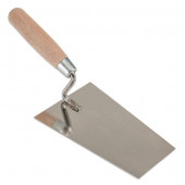 Мастерок 3351 трапеция 160 мм с деревянной ручкой 