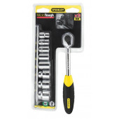 Набор 0-94-610 торцевых головок 1/4" с трещоткой MicroTough, 10 предметов STANLEY