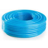 Шланг ПВХ маслобензостойкий армированный (0,8 МПа, d-8 мм, L-50 м) синий, прозрачный 