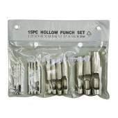 Пробойники 76700 для отверстий 2 - 22 мм, 15 шт VOREL