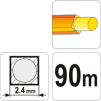 Леска 89465 для триммера EXTRANYL 2,4 мм x 90 м (квадрат с сердцевиной)-1