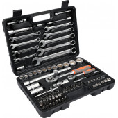 Набор 58689 инструмента 1/2", 1/4" 82 предмета L STHOR