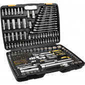 Набор 58700 насадок торцевых CRV с трещоткой 1/4 + 3/8 + 1/2 дюйма 216 предметов XXL VOREL