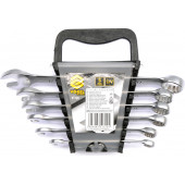 Ключи 51720 рожково-накидные 8-17 мм САТИН CrV, 6 шт. VOREL