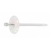 Дюбель для теплоизоляции 10х160 мм, металлический гвоздь, термоколпачок, уп 50 шт. 