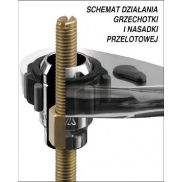 Набор YT-3865 головок сквозных с трещоткой 1/2", 21 предмет YATO-2