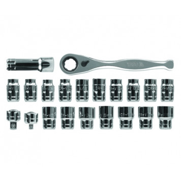 Набор YT-3865 головок сквозных с трещоткой 1/2", 21 предмет YATO-1