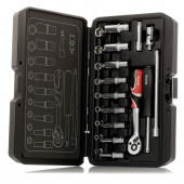 Набор YT-14451 торцевых головок 1/4" с инструментом, 23 предмета YATO