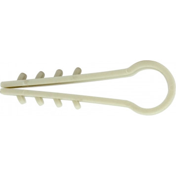 Дюбель-хомут "Ёлочка" для круглого кабеля, 25 мм, уп 100шт.