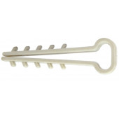 Дюбель-хомут "Ёлочка" для плоского кабеля, 20 мм, уп 100шт.