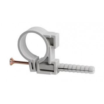 Обойма для труб и кабеля 63 мм с ударным шурупом, уп 25шт.