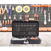 Набор YT-38671 головок с трещоткой и инструментом 1/2", 12 предметов YATO