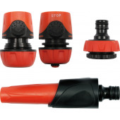 Наконечник YT-9915 в наборе с соединениями к шлангу 1/2- 3/4-1, количество 4 шт. YATO