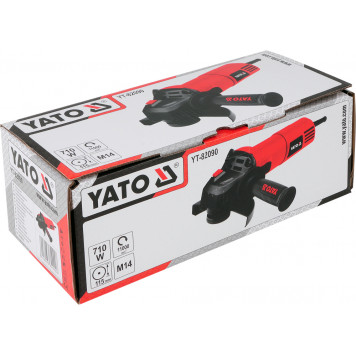 Угловая шлифмашинка YT-82090 710 Вт, 115 мм YATO-4