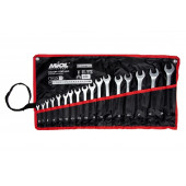 Ключи 51-716 рожково-накидные 6-24 мм в брезенте, 17 шт. МИОЛ