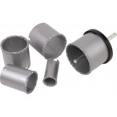 Набор коронок 23-525 с вольфрамовым напылением (d-33, 53, 67, 73, 83 мм) 7 шт МИОЛ