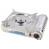 Плита PF-GST-N03 настольная газовая СЛЕДОПЫТ - DeluxE, (с подогревом) нержавеющая сталь