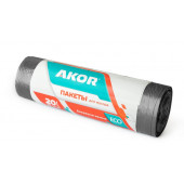 Пакеты для мусора "БИО" 20 л, 25 шт, черные, арт 201-001