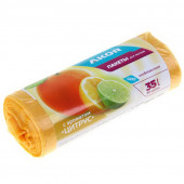 Пакеты мусорные ПНД с ароматом Цитрус 35 л, 30 шт, арт. 204-002