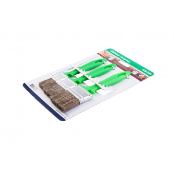 Набор кистей для работ по дереву, 3 шт. АКОР-2