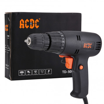 Дрель-шуруповёрт T0010 сетевой 500 Вт, 0-800 об/мин