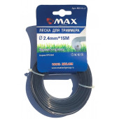 Леска B0113-2 для триммера 2,4 мм x 15 м, сечение-круг DUAL-ROUND, MAX 
