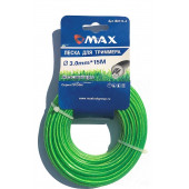 Леска B0115-2 для триммера 3,0 мм x 15 м, сечение-железный трос с нейлоновой оболочкой, MAX