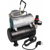 Мини компрессор 81-125 безмаслянный для аэрографии (2,8-4 бар), с ресивером 3 л.