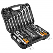 Набор 08-672 головок сменных 1/2", 1/4", CrV, 82 шт. NEO 