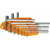 Ключи 56393 набор шестигранников 1,5-10 мм, Cr-V, 10 шт. VOREL