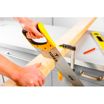 Ножовка 10A452 по дереву Shark 500 мм, 11TPI TOPEX-1