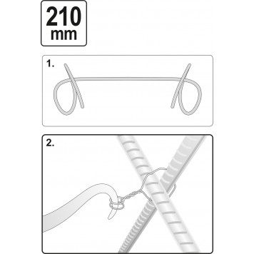 Крючок YT-54230 для вязки арматуры ручной-5