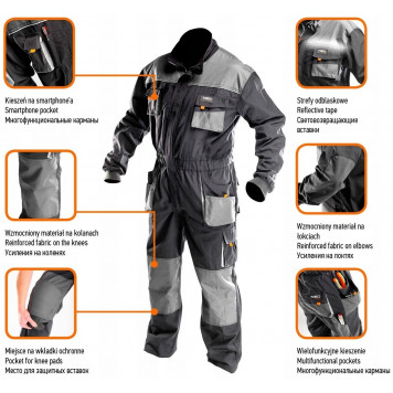 Комбинезон 81-250-XXL рабочий, pазмер XXL/58  NEO-1