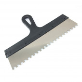 Шпатель зубчатый 350 мм, зуб 6х6 мм (0,4 нерж)