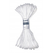 Шнур вязаный 4 мм, 20 м, белый ALET