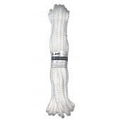 Шнур вязаный 10 мм, 10 м, белый ALET