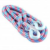 Трос веревочный усиленный 2 крюка, 5 м, 12 т