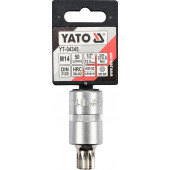 Головка YT-04345 торцевая с вставкой SPLINE 1/2", М14 YATO