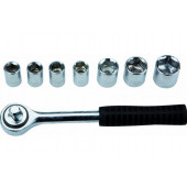 Набор 38D142 сменных головок 3/8", 8 шт. TopTools