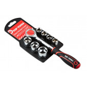 Набор 38D142 сменных головок 3/8", 8 шт. TopTools