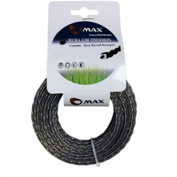 Леска B0117 для триммера 3,0 мм x 15 м, сечение звезда, MAX Леска B0117 для триммера 3,0 мм x 15 м, сечение звезда, MAX