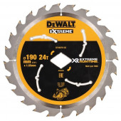Диск пильный DT40270-QZ ромбовидный XR 190x30 мм, 24T DEWALT