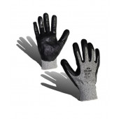 Перчатки 4520 №10 кевларовые нить чёрный нитрил DOLONI