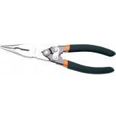 Тонкогубцы 2 12 01 009 Double Force с двойным рычажным механизмом, Cr-V, 200 мм Кратон