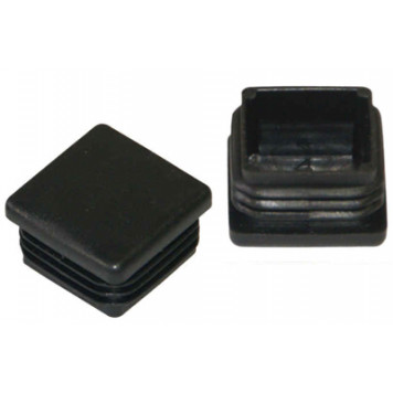 Заглушка для труб квадратная 100х100 мм, черная, 130 шт