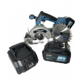 Пила циркулярная E0084 (MK DHS-18V) бесщеточная, Li-ion 18В 2х4,0 А/ч, 125 мм PROFIPOWER