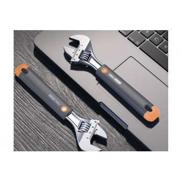 Ключ HT1508C разводной "Home Series Gray" 200мм, Deli-4