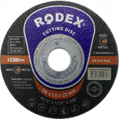 Круг RODEX отрезной по металлу 115x1,0x22,23 мм SRM10115N