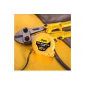 Рулетка DL9010B 10м х 25мм метрическая, корпус ударопрочный Deli